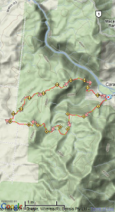 Barron Gorge Trail Run Map